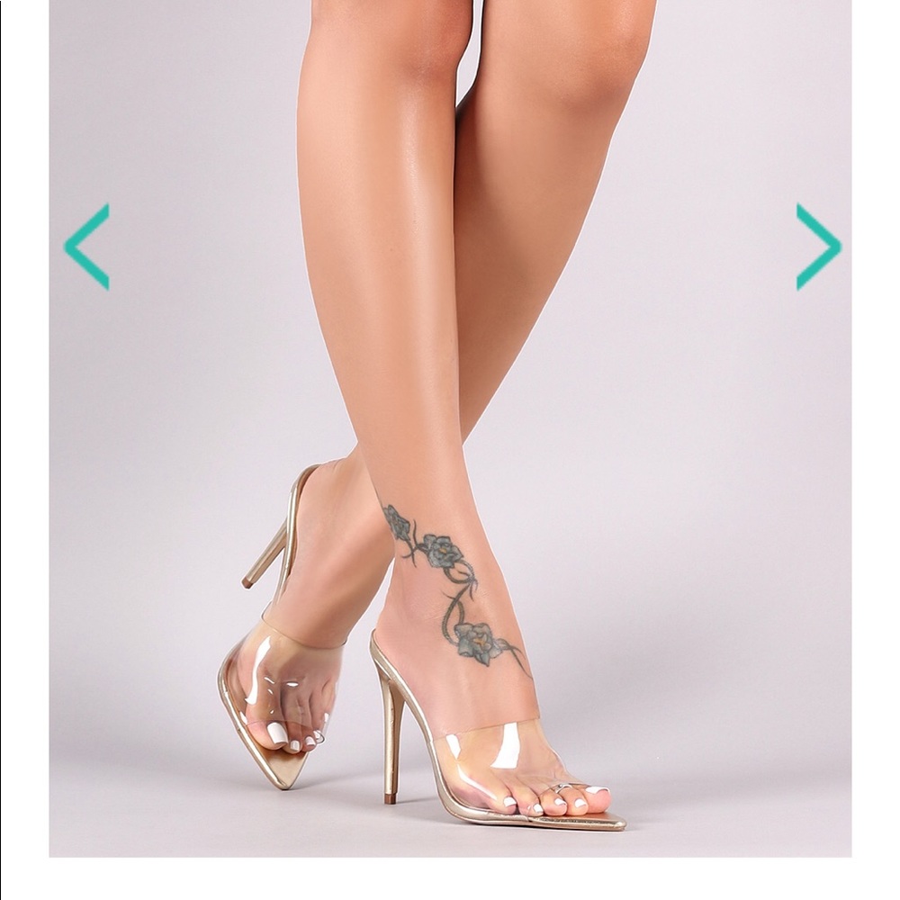 Peep Open-Pointy Toe Stiletto Mule